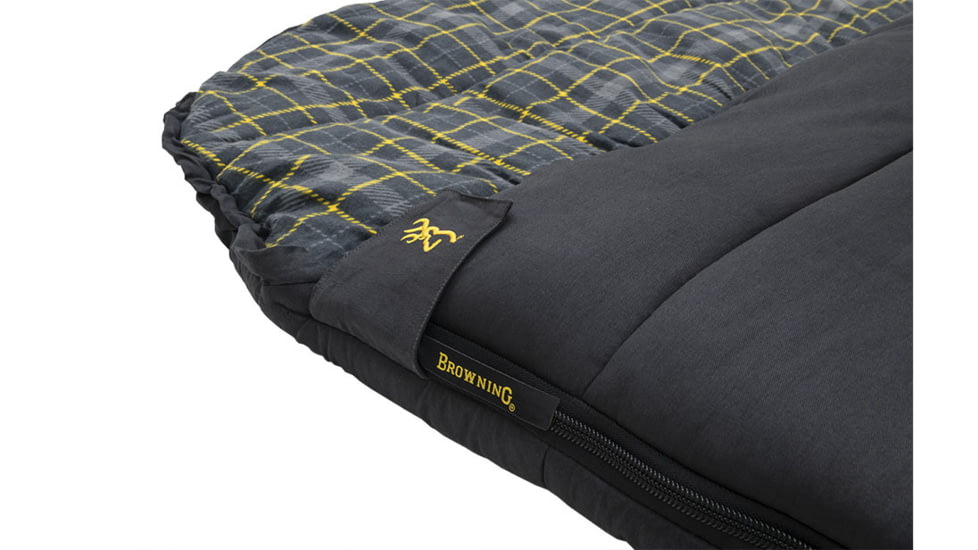 Browning Camping Klondike -30 Degrees Sleeping Bag, Charcoal, 4893918