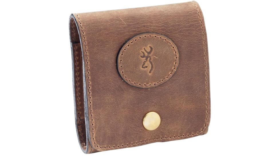 Browning Crazy Horse Leather Magnum Rifle 10 Cartridge Case - Field Tan 12199