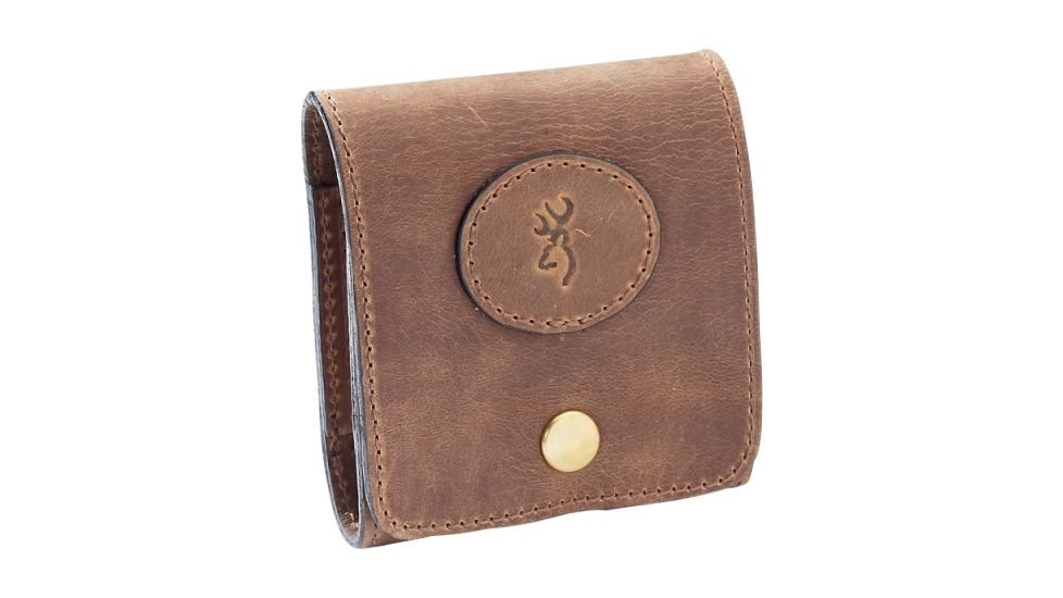 Browning Crazy Horse Leather Rifle 10 Cartridge Case - Field Tan 12198