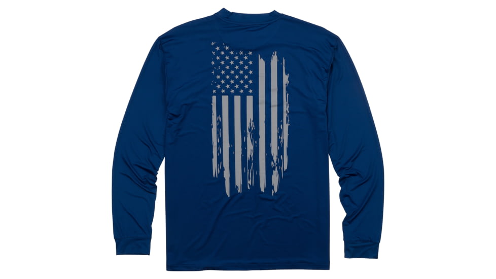 Browning Graphic Long Sleeve Sun Shirt - Mens, Navy, XL, 3011789504