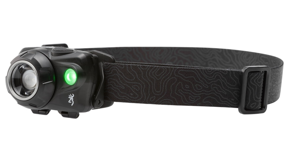 Browning Lone Peak SF USB Rechargeable 550 lumens Headlamp, Black, 3713055
