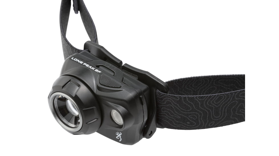 Browning Lone Peak SF USB Rechargeable 550 lumens Headlamp, Black, 3713055