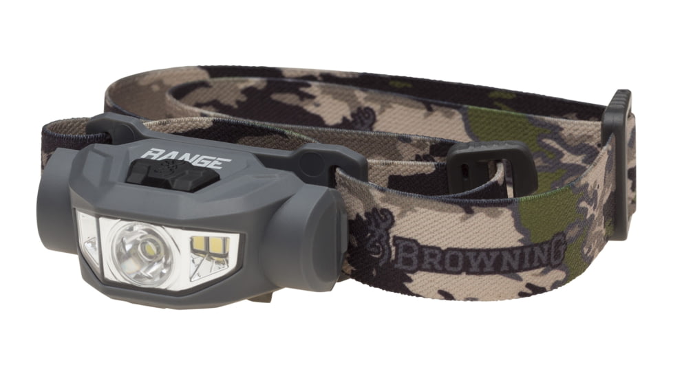 Browning Range Wide Angle Plus LED Headlamp, Rechargeable Lithium-ion, White, 250 Lumen, Ovix, 3713024