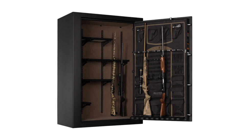 Browning Safes MP Blackout Series Gun Safe, Electronical Lock, Matte Black, 49, HTR49T-TXTCHAR-BC-E