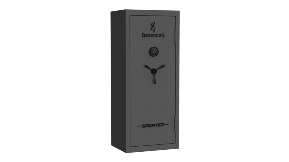 Browning Safes Sporter SP20 Gun Safe, Electronical Lock, Hammer Gloss Gray, 20, SP20-HMRGLSGRY-MB-E