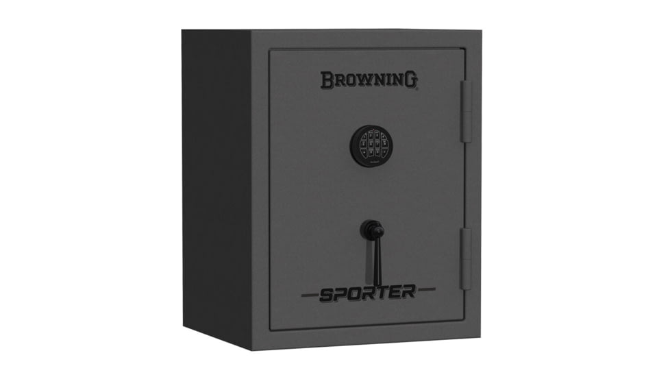 Browning Safes Sporter SP9 Gun Safe, Electronical Lock, Hammer Gloss Gray, 9, SP9-HMRGLSGRY-MB-E