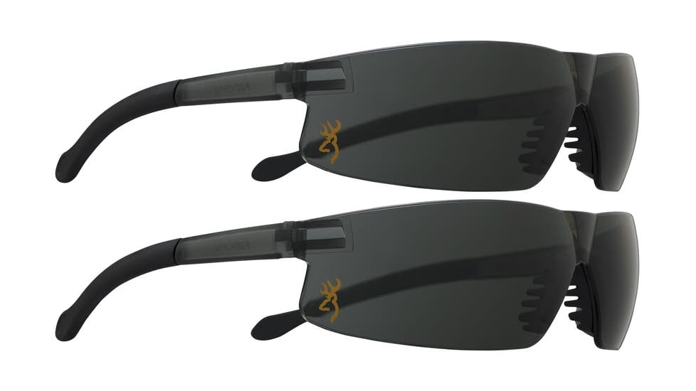 Browning Shooters Flex Shooting Glasses, Tinted Polycarbonate Lens, Pack of 2, 12764