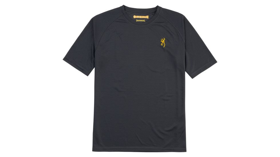 Browning Tech Short Sleeve T-Shirt - Mens, Extra Large, Carbon, 3011667904