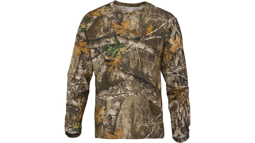 Browning Wasatch-CB Long Sleeve T-Shirt, Rte, XL, 3017826004