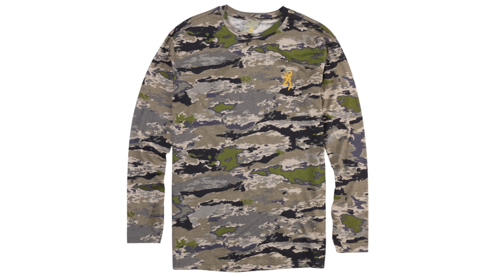 Browning Wasatch Long Sleeve T-Shirt - Mens, Ovix, Large, 3017823403