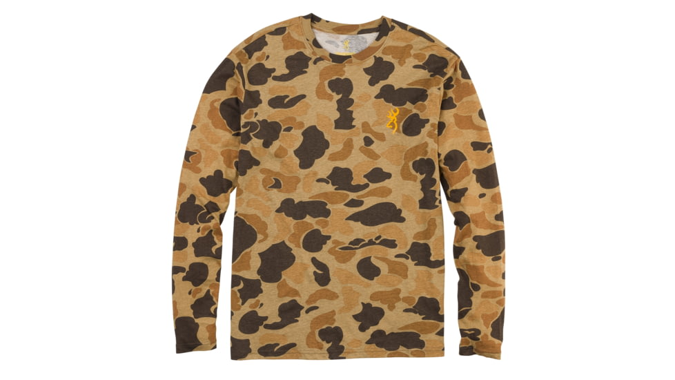 Browning Wasatch Long Sleeve T-Shirt - Mens, Vintage Tan, Medium, 3017821202