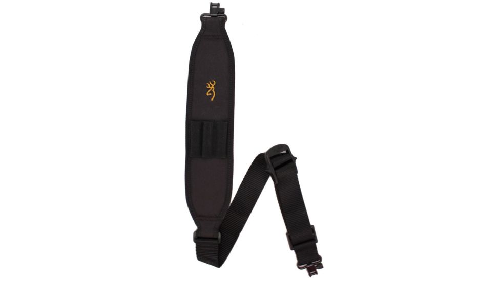 Browning X-Cellerator Plus Gun Sling, w/ cartridge loops &amp; neoprene shoulder pad, 25-36in, Black 122302325