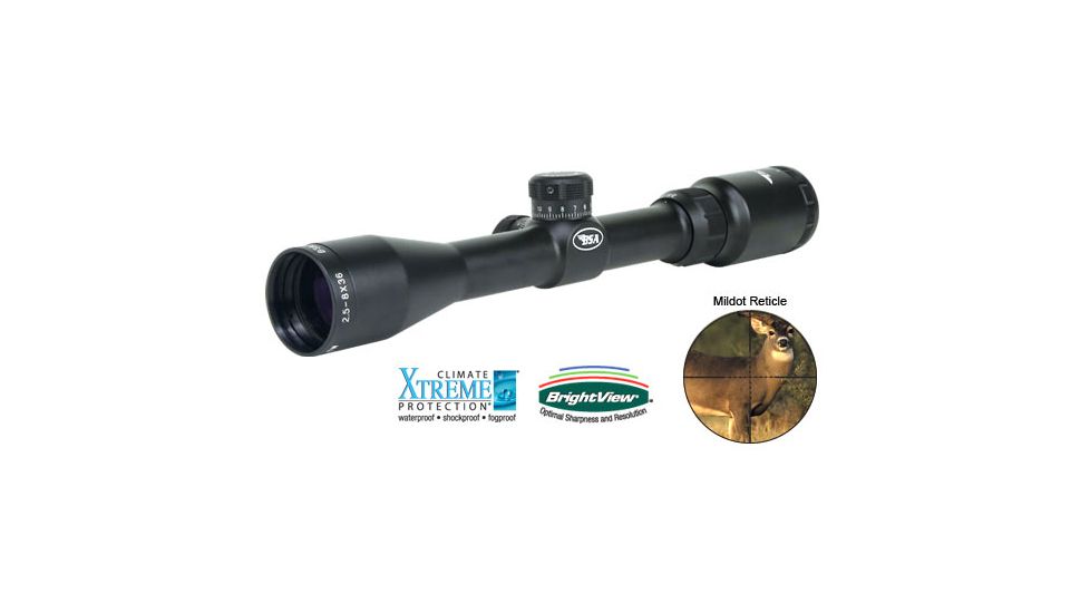 BSA Optics 2.5-8x36 Tactical Weapon Rifle Scope