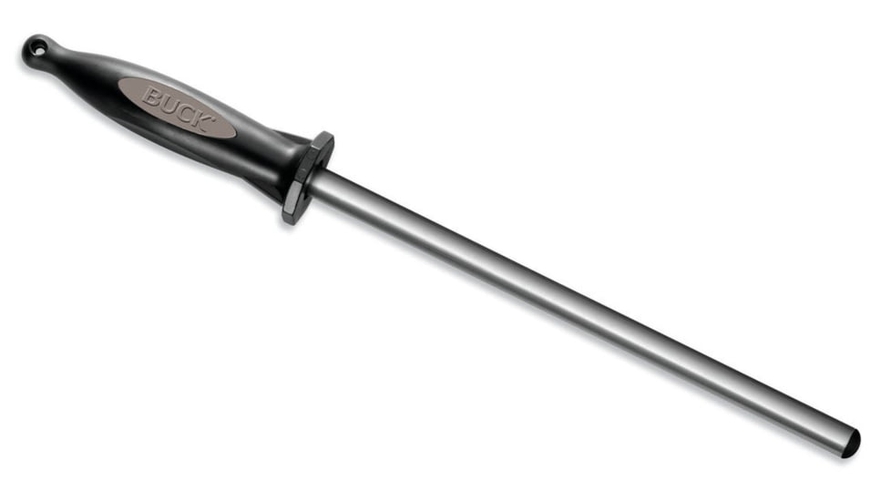 Buck Knives EdgeTek Sharpening Steel 10in Diamond Knife Sharpener, Medium Grit, 97081B/6251