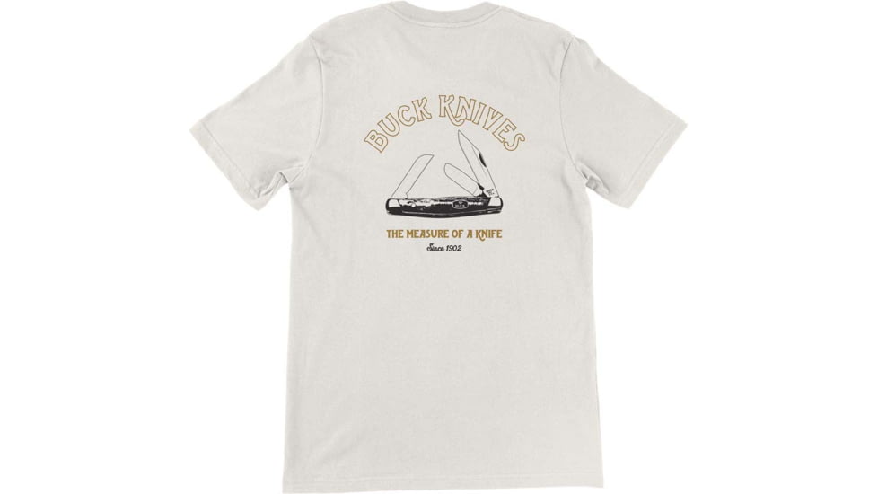Buck Knives Measure of A Knife T-Shirt - Men's, Natural, Large, Cotton, 13384