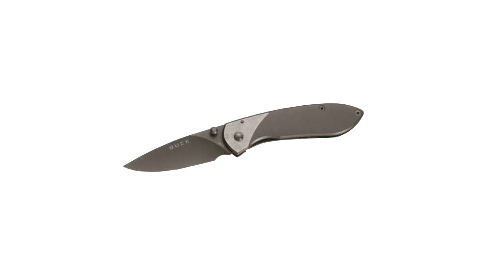 Buck Knives Nobleman Titanium Coated Folding Knife, 2.63 in, Titanium, Drop Point, Titanium, Titanium Handle, 0327TTSB/5860