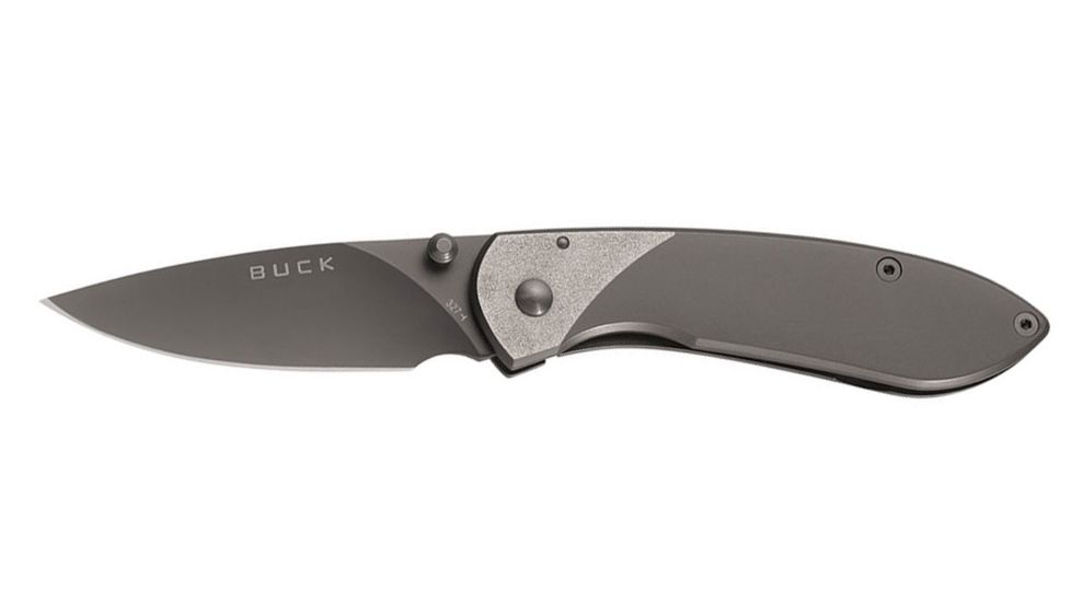 Buck Knives Nobleman Titanium Coated Folding Knife, 2.63 in, Titanium, Drop Point, Titanium, Titanium Handle, 0327TTSB/5860