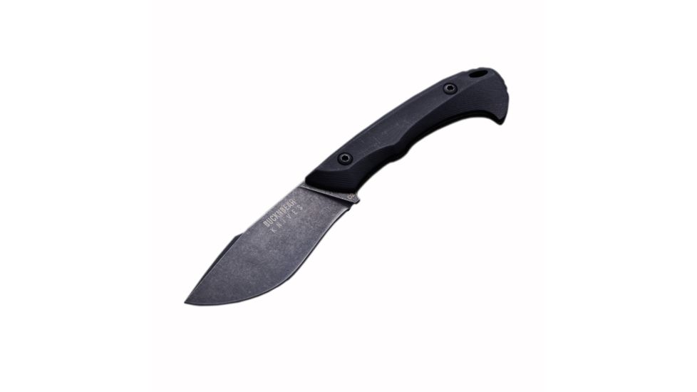 BucknBear Dark Piranha Fixed Knife, Black Blade, NSN N BNB12233P