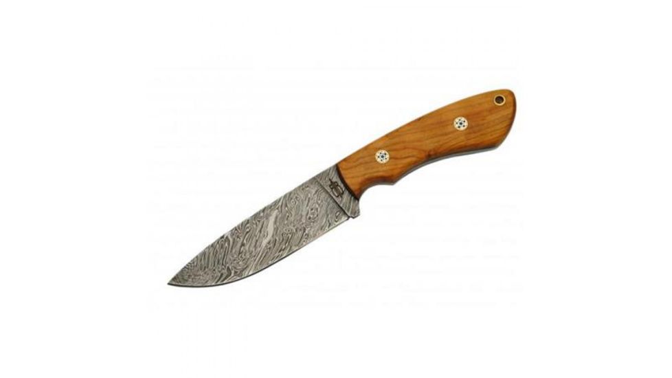 BucknBear Texas Hunter Fixed Knife, Silver Blade, NSN N BNB15666