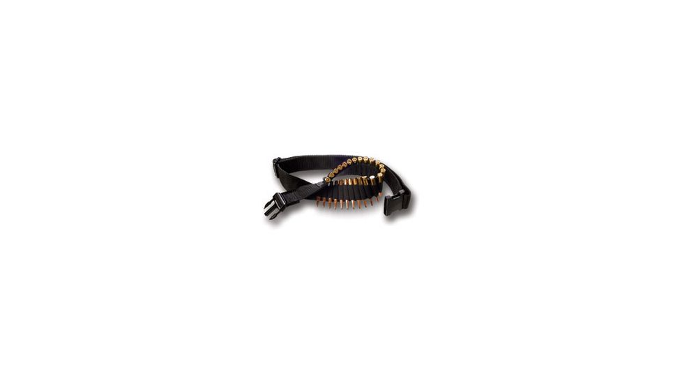 Bulldog Cases &amp; Vaults Adjustable Rifle Ammo Belt, Holds 24 Cartridges - WABR
