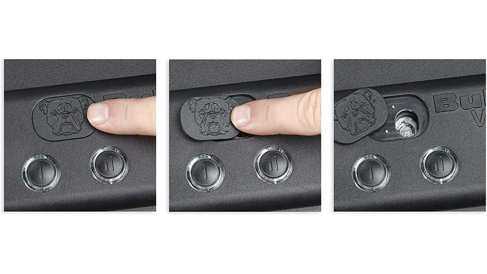 Bulldog Cases &amp; Vaults BD4030L Magnum LED Quick Vault Access Code/Key Black Steel