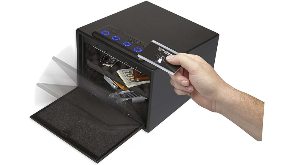 Bulldog Cases &amp; Vaults BD4040L Magnum LED Quick Vault Access Code/Key Black Steel