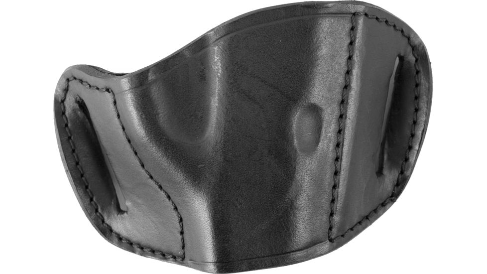 Bulldog Cases &amp; Vaults Molded Leather Belt Slide Holster - Small, Black MLB-S