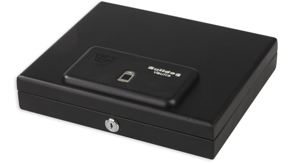 Bulldog Cases &amp; Vaults 11.5in x 9.8in x 2.5in Magnum Biometric Top Load Pistol Vault, Black, BD4055B