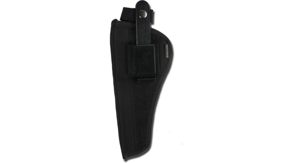 Bulldog Cases &amp; Vaults Belt &amp; Clip Ambi Holster, Black - Revolvers w/ 5 - 6 1/2in BBL, S &amp; W K,L,N Frame FSN-14