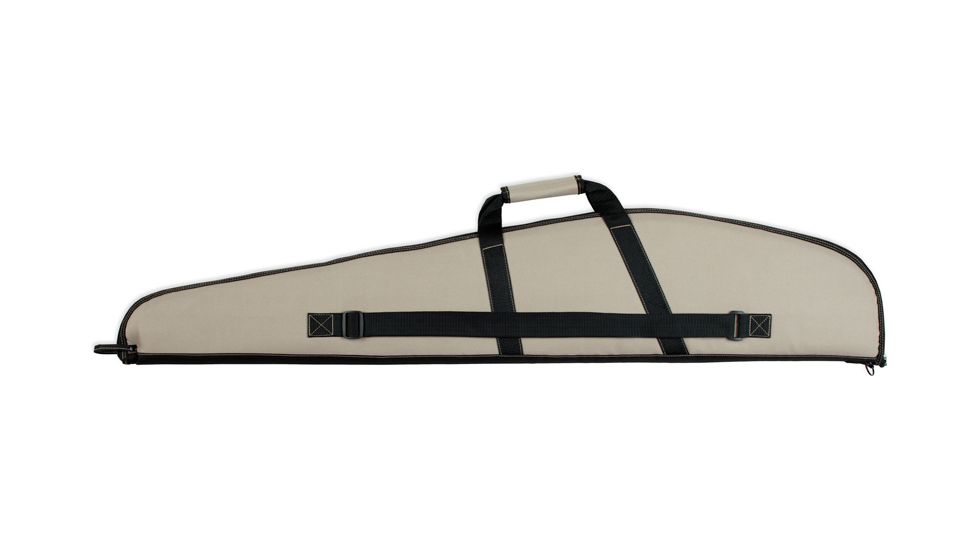 Bulldog Cases &amp; Vaults Plus Rifle Case 48'' Taupe W/ Black 3 Pockets