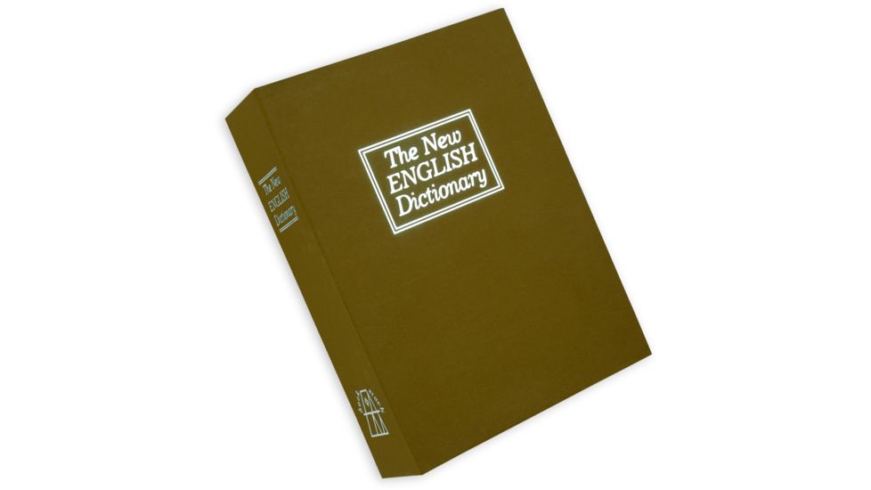 Bulldog Cases &amp; Vaults Deluxe BROWN Diversion Book Safe w/ combo lock and foam interior Exterior Size 10.6in x 7.7in x 2.5in Interior Size 9.3in x 6.7in x 2in BD1182