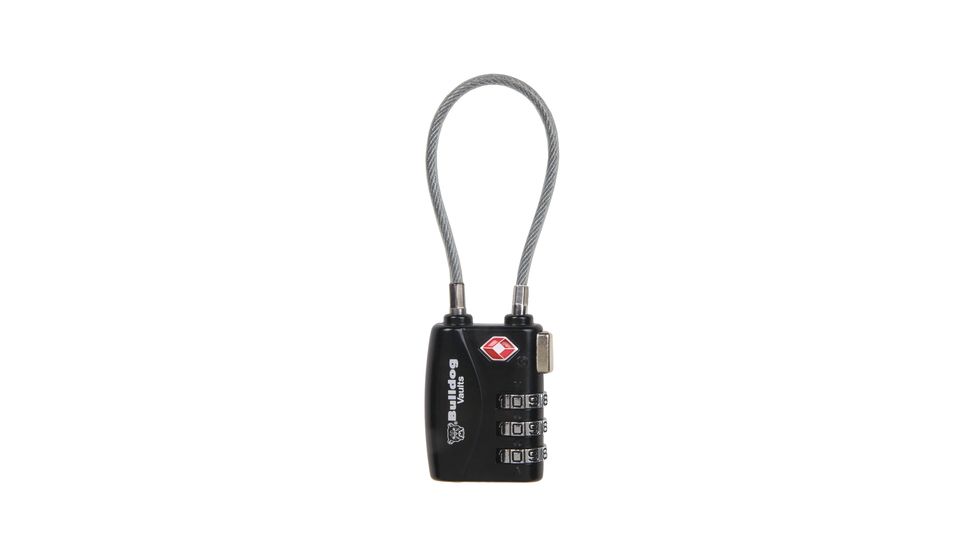 Bulldog Cases &amp; Vaults Dial TSA Lock With Steel Cable