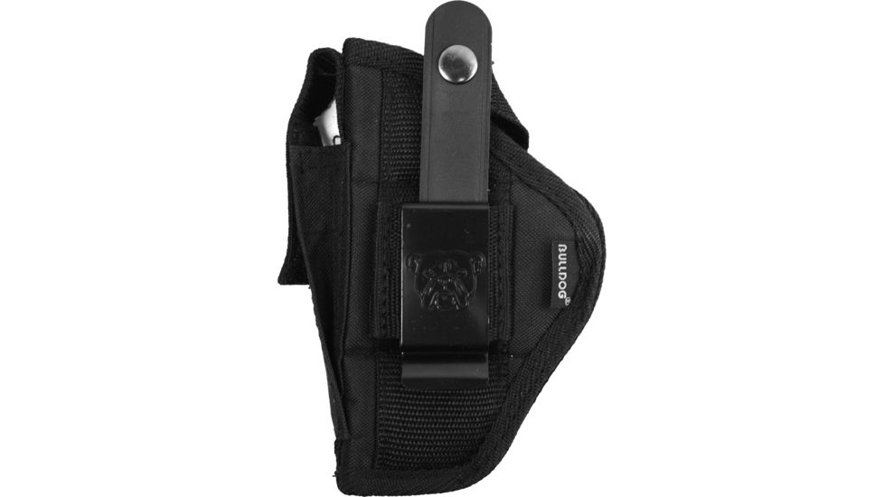 Bulldog Cases &amp; Vaults Extreme Belt and Clip Ambidextrous Holster, Black - Compact Autos w/ 2.5 - 3.75 in bbl FSN-3