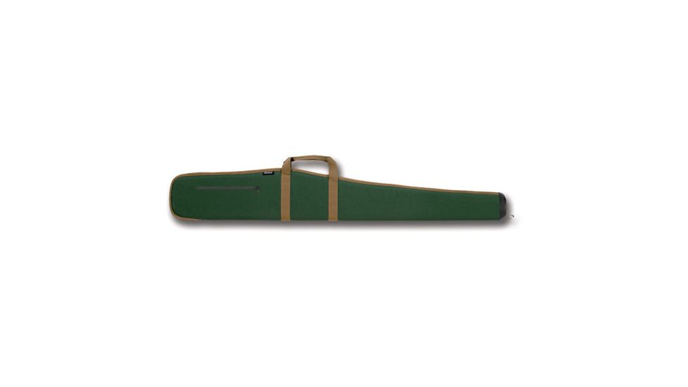 Bulldog Cases &amp; Vaults Deluxe Green with Camel Trim 52in Shotgun Case BD251