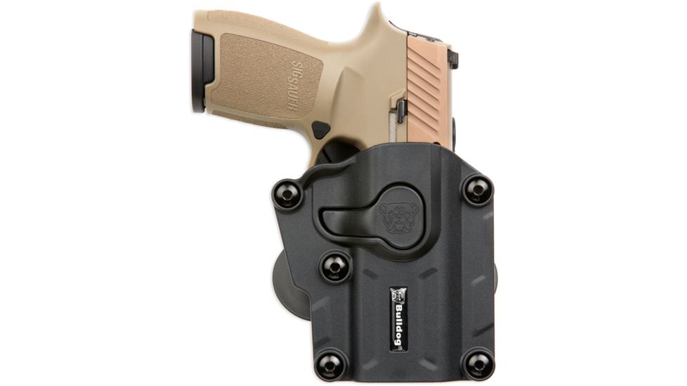 Bulldog Cases &amp; Vaults Max Multi-Fit Polymer Holster w/Paddle, Black, MX-001
