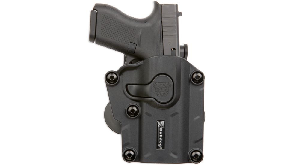 Bulldog Cases &amp; Vaults Max Multi-Fit Polymer Holster w/Paddle, Black, MX-001
