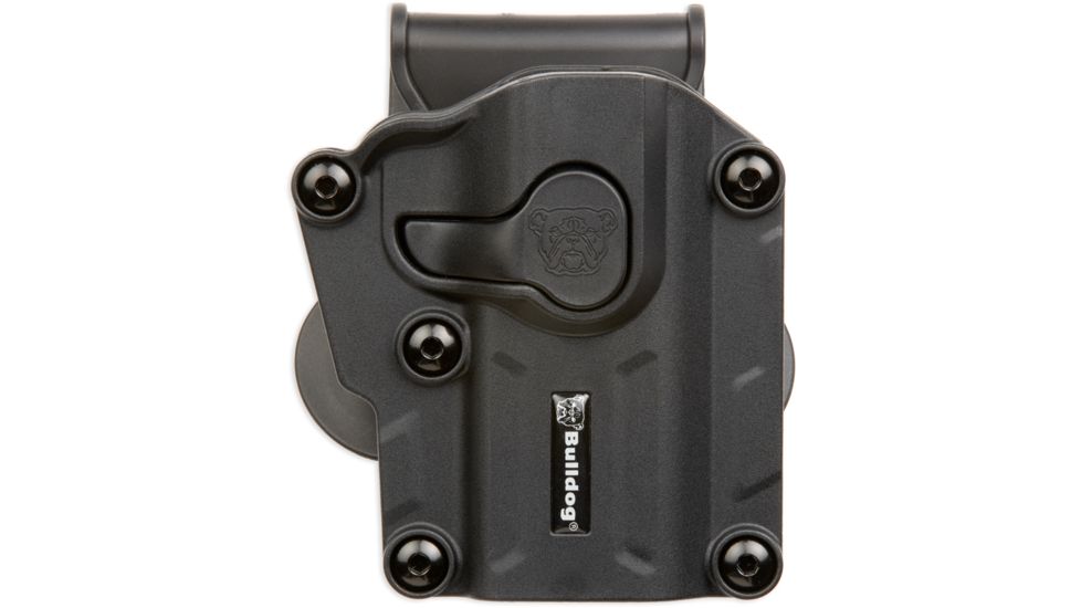 Bulldog Cases &amp; Vaults Max Multi-Fit Polymer Holster w/Paddle, Black, MX-001