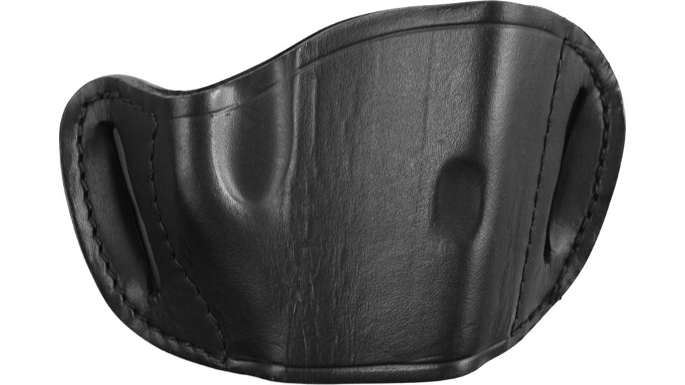 Bulldog Cases &amp; Vaults Molded Leather Belt Slide Holster - Large, Black MLB-L