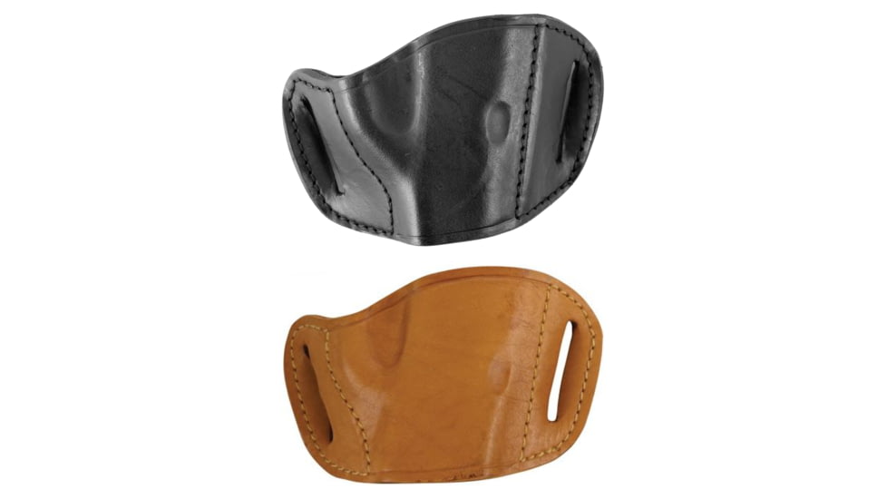 Bulldog Cases Molded Leather Belt Slide Holster - Small and Mini Autos, Black, Tan