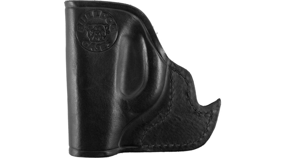 Bulldog Cases &amp; Vaults Molded Leather Inside-the-Pocket Holster - Small, Black MLB-IP