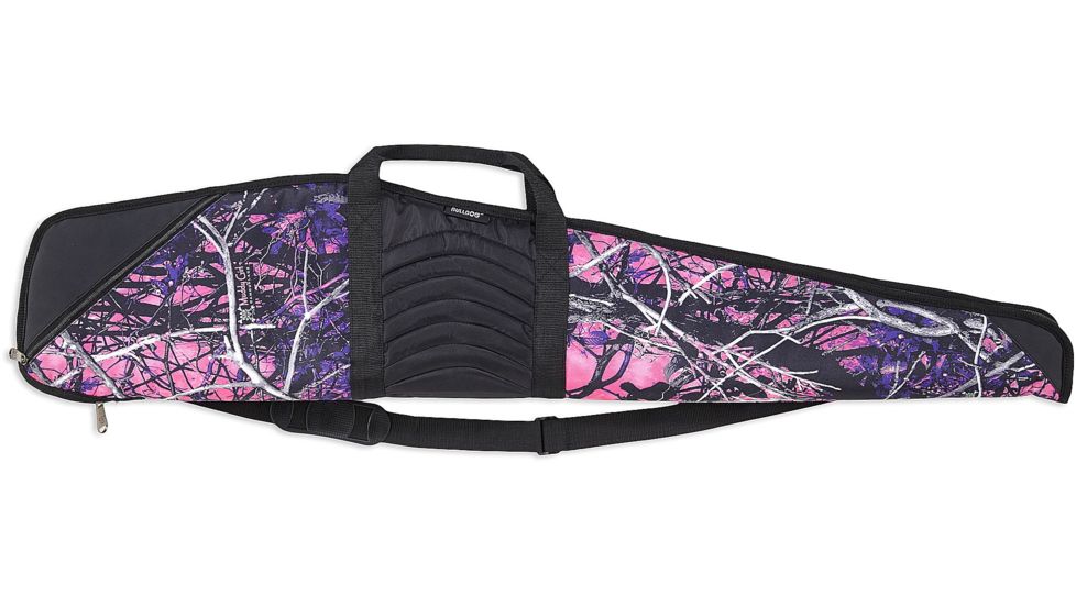 Bulldog Cases &amp; Vaults Muddy Girl Camo with Black Trim and Black Leather, Pinnacle-Rifle, 48x9in - Fits 46in Guns BD206MDG