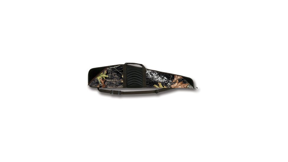Bulldog Cases &amp; Vaults Pinnacle 44in Rifle Case -RealTree Camo with Brown Trim &amp; Black Leather - 44in BD205-44