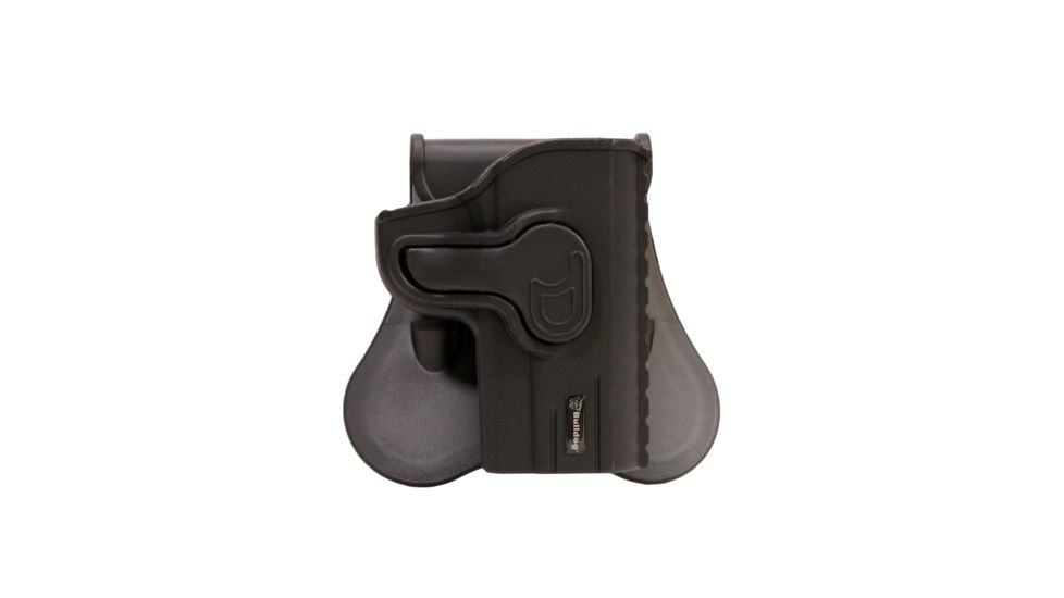 Bulldog Cases &amp; Vaults Rapid Release Polymer Holster W/Paddle, Right Hand, Black, RR-1911C