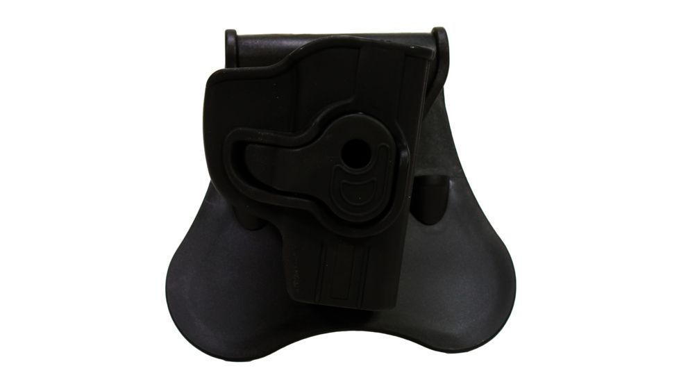 Bulldog Cases &amp; Vaults Rapid Release Polymer Holster W/Paddle, Right Hand, Black, RR-LCP