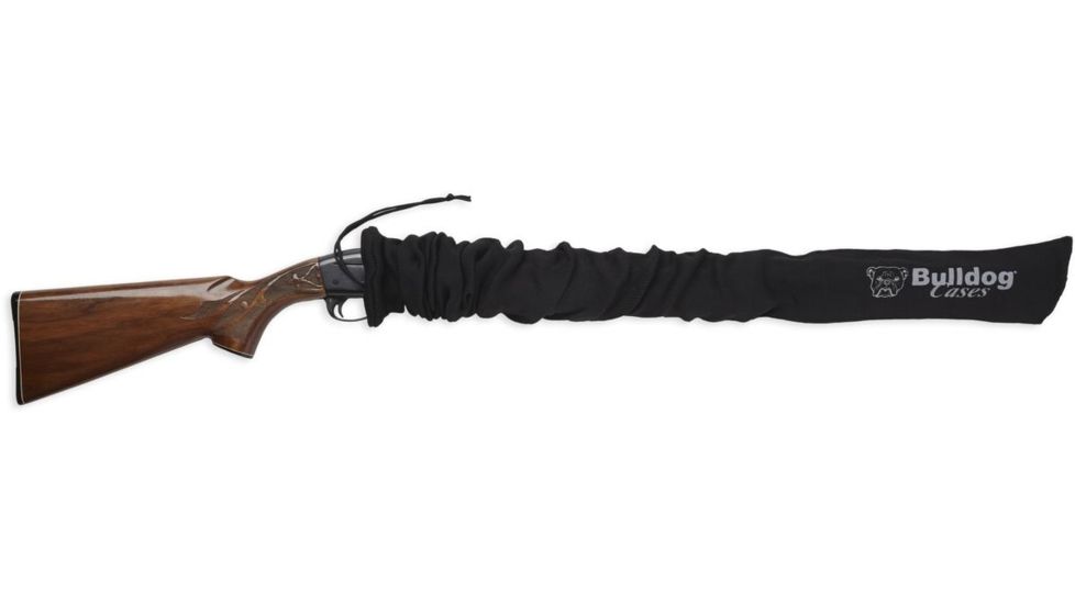Bulldog Cases &amp; Vaults Standard Scoped Rifle &amp; Shotgun Sock 52in x 4in, Black, BD156