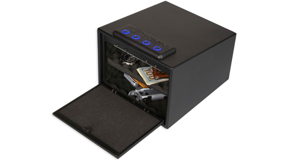 Bulldog Cases &amp; Vaults BD4040L Magnum LED Quick Vault Access Code/Key Black Steel