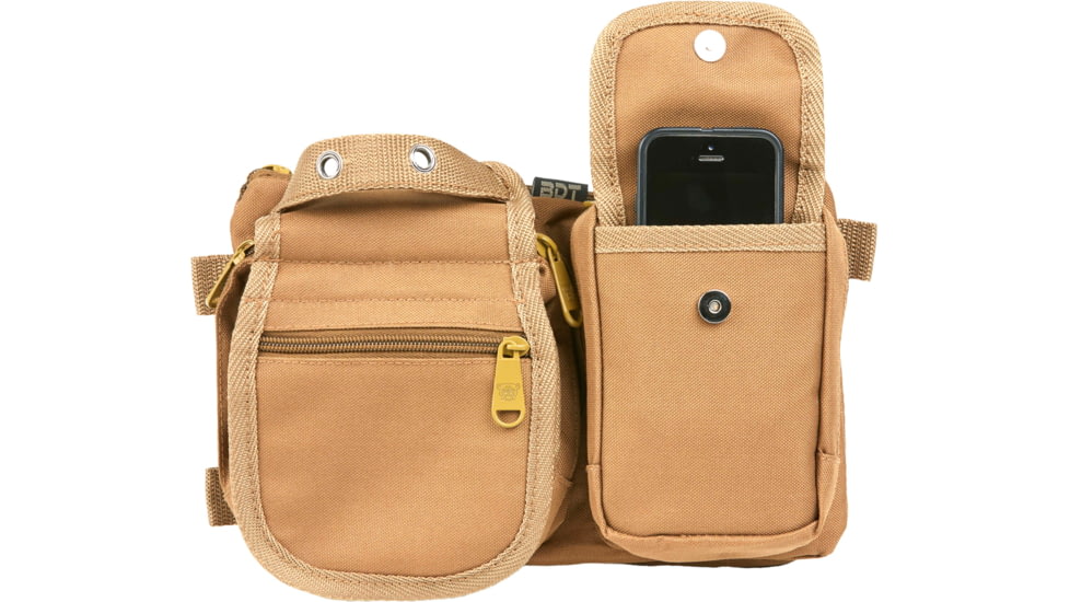Bulldog Cases &amp; Vaults Deluxe Satchel Go Bag/Waist Pack, Tan, BDT403T