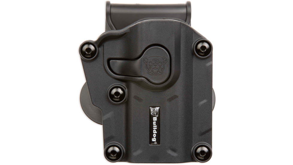 Bulldog Cases &amp; Vaults Max Multi-Fit Polymer Holster w/ Paddle, Left Hand, Black, MX-001L