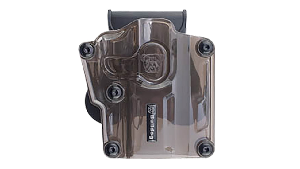 Bulldog Cases &amp; Vaults Max OWB Paddle Holster, Multi Fit, Polymer, Transparent Smoke, MX003