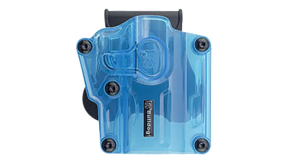 Bulldog Cases &amp; Vaults Max OWB Paddle Holster, Multi Fit, Polymer, Transparent Blue, MX005